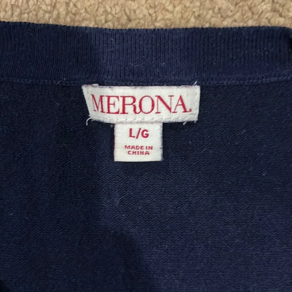 Women’s Merona Navy Multicolored Cardigan/sweater Large